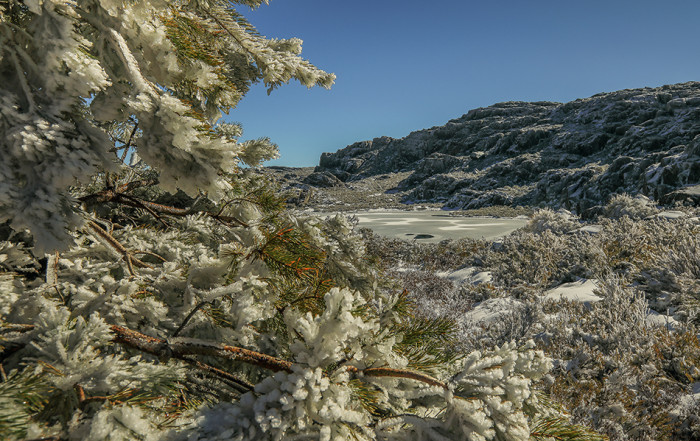 Neva na Serra da Estrela, na Lagoa Comprida